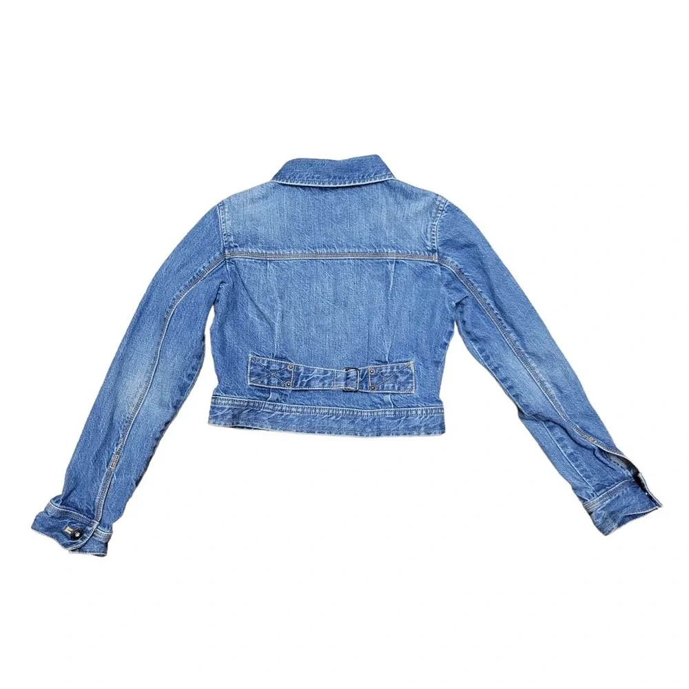 Ralph Lauren Girls Denim Jean Jacket Youth Medium 10-12 Button Front